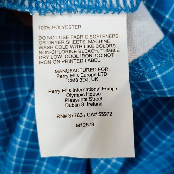 PGA Tour Men's Medium Pro Series Golf Plaid Polo NWT - Picture 7 of 9